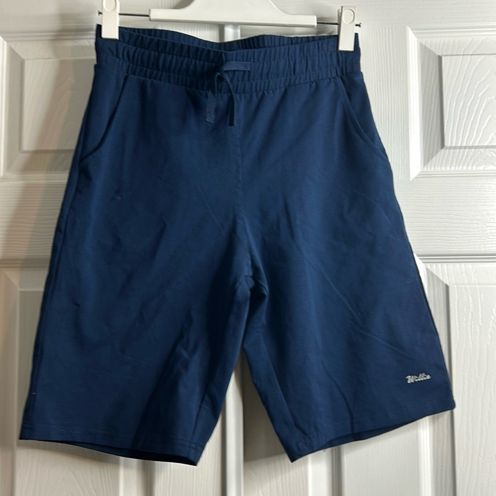 Willet‎ New Dark Blue Athletic Shorts Pockets S